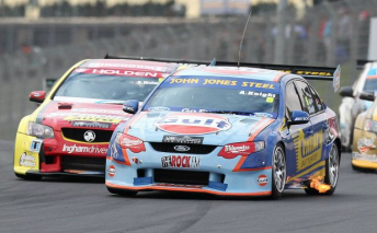 Andy Knight leads Scott McLaughlin at Hampton Downs