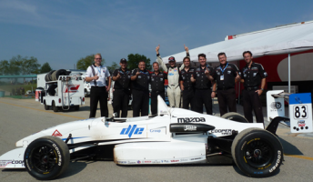 Matthew Brabham and his team celebrate after his championship success