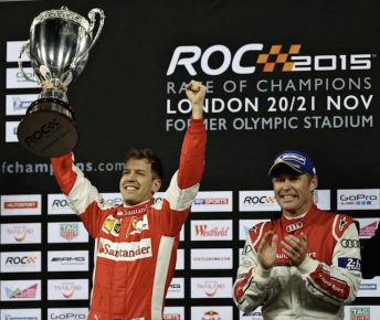 Sebastian Vettel beats Tom Kristensen to take the ROC champions final in London