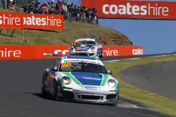 Shae Davies in his Davbridge Constructions Porsche at Bathurst last weekend 