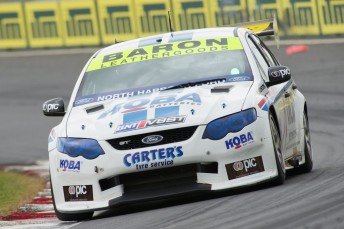 Shane van Gisbergen takes Race 1 victory as Greg Murphy moves to narrow Championship points lead. Pic: Andrew Bright
