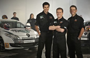 The Shannons Supercar Showdown cast – Rick Kelly, Grant Denyer and Todd Kelly