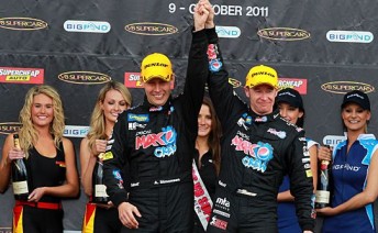 Simonsen finished third alongside Greg Murphy in the 2011 Bathurst 1000