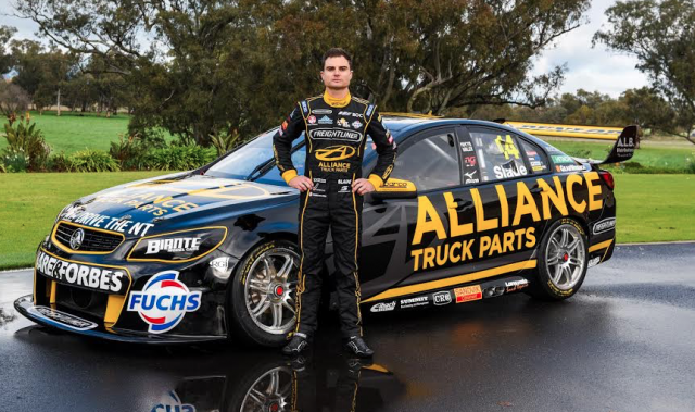 Tim Slade with his new look Brad Jones racing Commodore