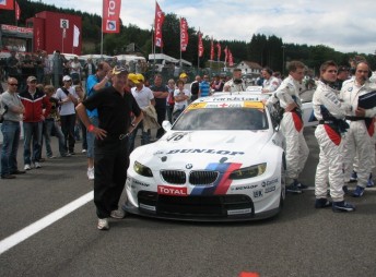 Ken Bright with the BMW Schnitzer Team at the Spa 24 Hours