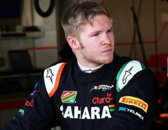 Spike Goddard following his F1 test with Force India late last year  