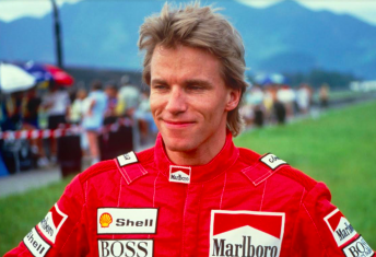 Stefan Johansson pictured during his Ferrari F1 career