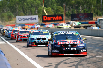 Shane van Gisbergen leads the pack of title contenders at Darwin