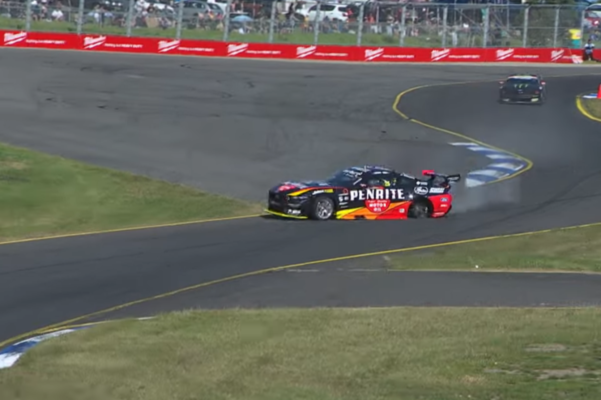 There are new Supercars wheel nuts after this incident at the Sandown 500. Image: Fox Sports