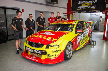 The Supercheap crew with the rebuilt Commodore