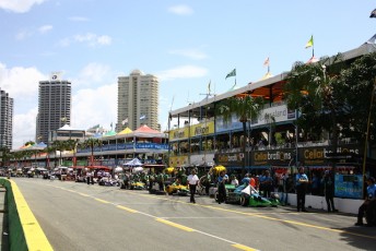 The IndyCars at Surfers Paradise in 2008