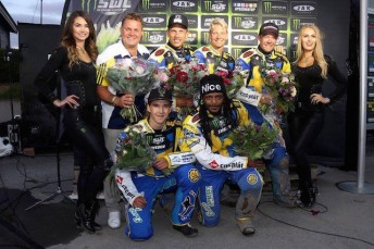 Team Sweden outblasted Australia to advance to the Speedway World Cup Final