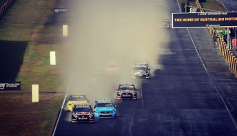 Wet weather greeted the field for Race 26
