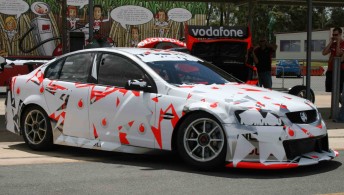 Triple Eight rolled embarked on its first Holden test in late 2009