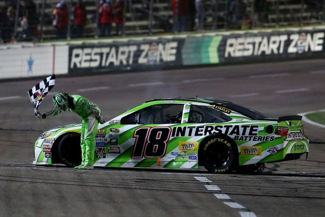 Kyle Busch takes a bow after another outstanding performance