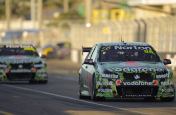 Jamie Whincup leads Craig Lowndes in Townsville