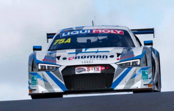 Garth Tander behind the wheel of the Audi at Bathurst 