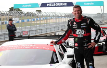 Garth Tander got behind the wheel of the new Jamec-Pem Racing Audi at Phillip Island on Friday