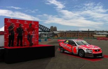 The 2011 Team Vodafone Commodore at today
