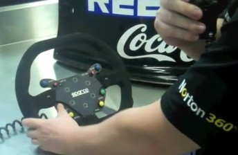 thumb James Moffat guides you through a V8 Supercars steering wheel