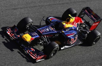 Mark Webber was quickest of the 2012 spec F1 cars in day two testing