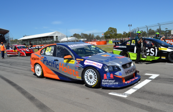 The Nandi Kiss Racing Commodore in Adelaide