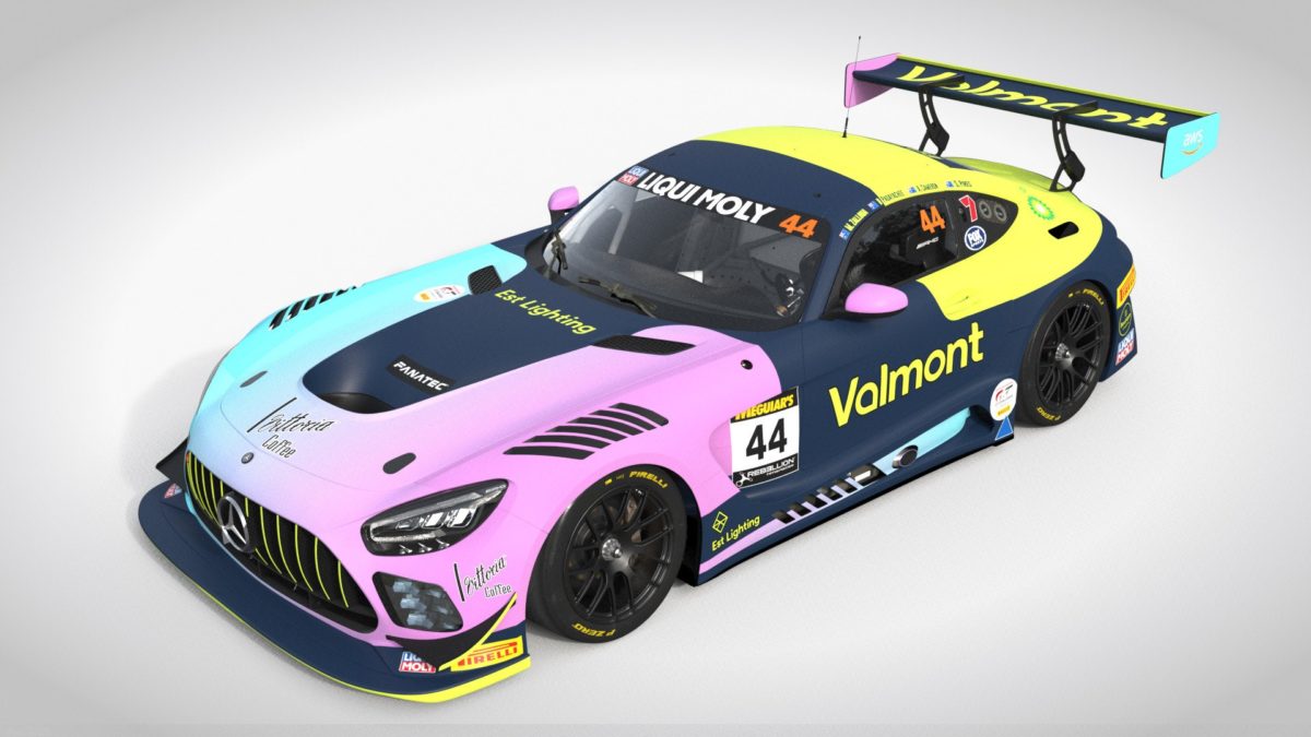A render of the Mercedes-AMG GT3 which Sergio Pires, Aaron Cameron, Duvashen Padayachee, and Marcel Zalloua will drive in the 2023 Bathurst 12 Hour