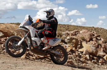 Toby Price on his way to third on Stage 11 of the Dakar Rally