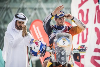 Toby Price has come from behind to win the Abu Dhabi Desert Challenge