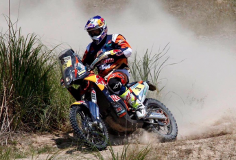 Toby Price completing his final Dakar Rally shakedown 