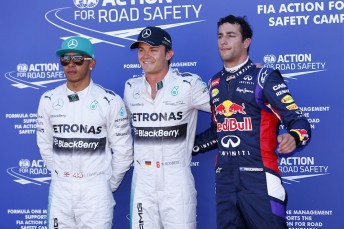 Rosberg secures Monaco pole from Lewis Hamilton and Daniel Ricciardo