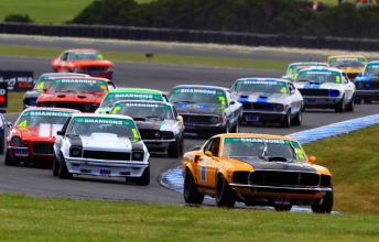 The Touring Car Masters field at Phillip Island