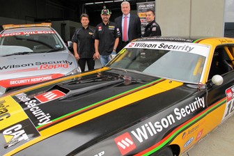 Drew Marget with John Bowe and Wilson Security