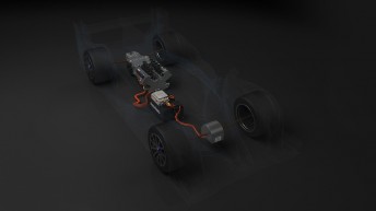 The TS040 sees a hybrid system use a motor on the front and rear axles