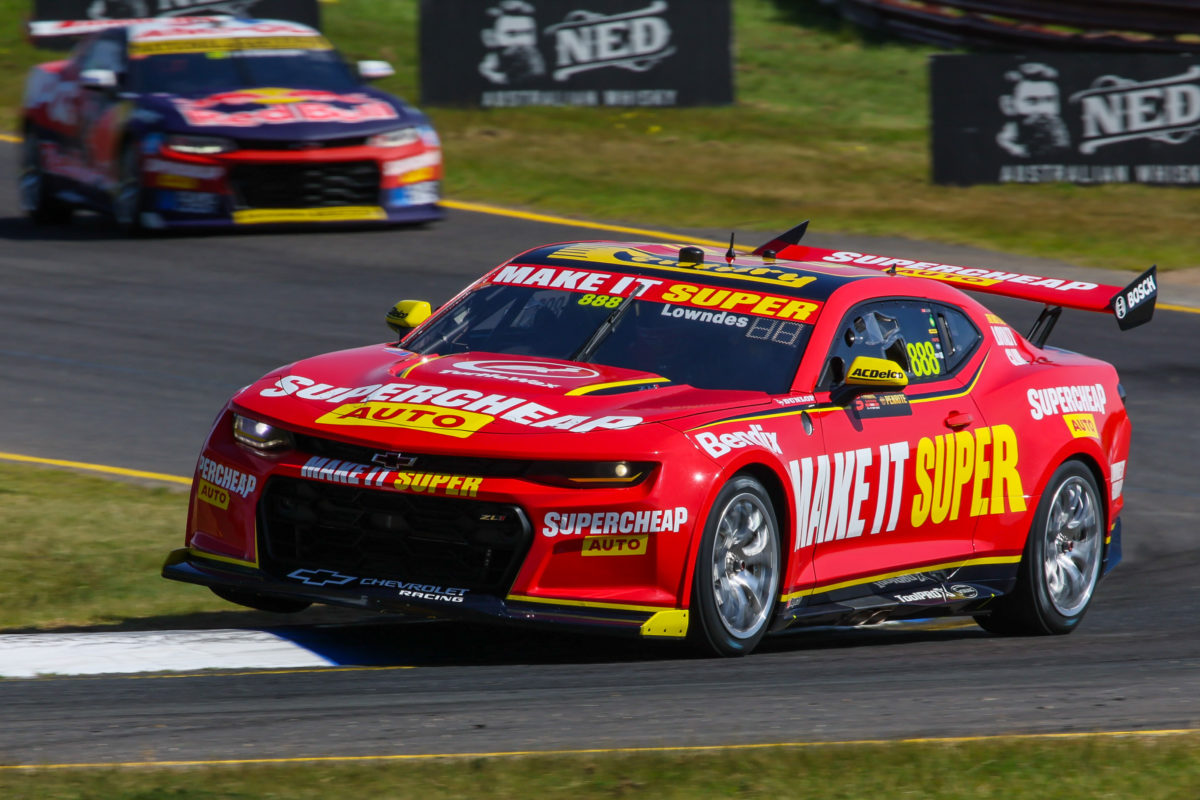 The Supercheap Auto Triple Eight wildcard driven by Craig Lowndes and Zane Goddard. Image: Supplied
