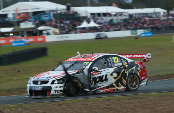 James Courtney was among several to suffer a spectacular tyre failure