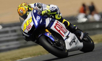 Valentino Rossie will start from pole in France
