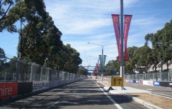 Barriers and catch fencing tell the street race story