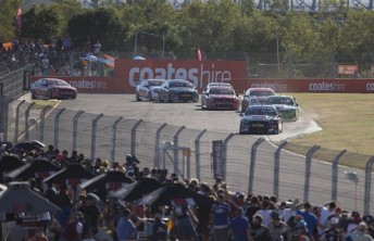 The V8 Supercars field in Townsville