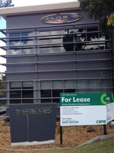 The ex-V8 Supercars office in Nerang is for lease