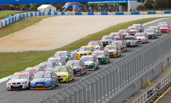 The V8 Supercars pack at Phillip Island