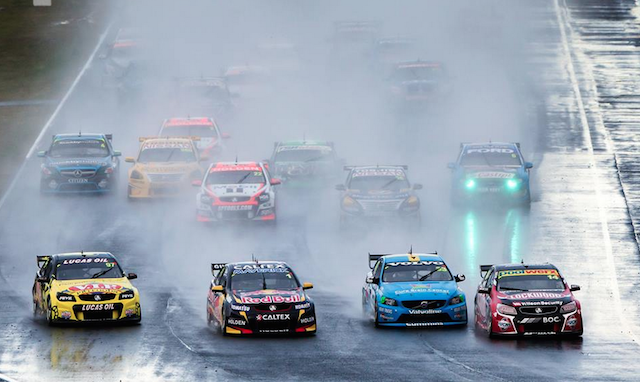 Coulthard, McLaughlin, Whincup and Van Gisbergen battle it out during Race 27 in Sydney