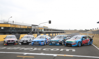 The five V8 Supercars bodyshapes on display at Sydney