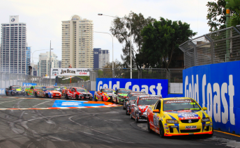 The V8 Utes on the streets of Surfers Paradise