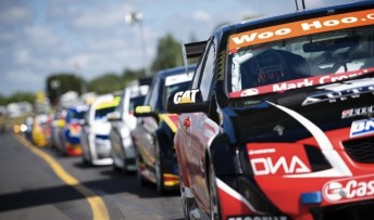 V8 SuperTourers join Pukekohe Supercars weekend in 2014. Pic: Andrew Bright 