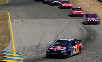 Brian Vickers won pole at Infineon Raceway last season. This year someone else will drive the #83 Red Bull Camry