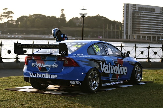 Valvoline features on the sides and rear of the car