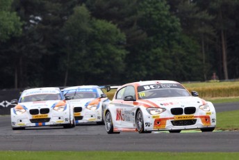 Andy Priaulx leading his counterparts in a signature meeting for West Surrey Racing at Croft 