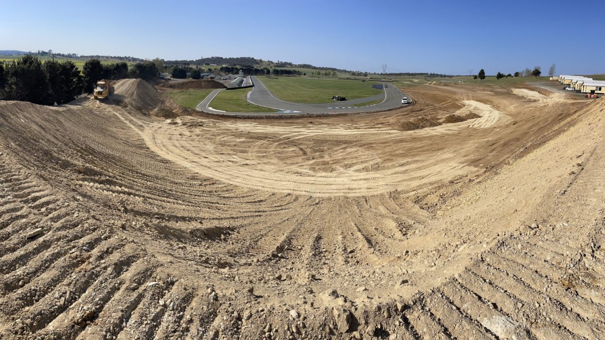 Wakefield Park is set reopen as 'One Raceway' in mid-2024, with capability for racing in either direction. Image: Supplied