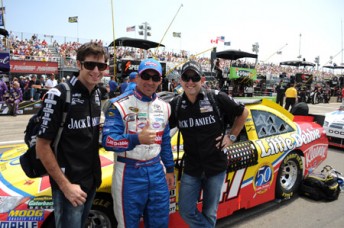 Rick and Todd Kelly catch up with Marcos Ambrose at Watkins Glen